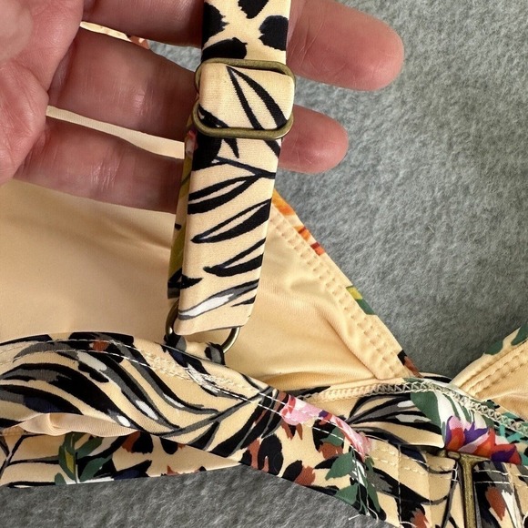 Andie Swimwear The Caicos Top Women Sz XL Triangle Bikini Limited Edition Print - Picture 6 of 13